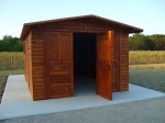 casetta in legno dimensioni 3x5 con copertura a doppia falda