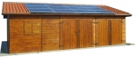 garage in legno 2 posti auto da 60mq con impianto fotovoltaico da tre KW