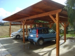 tettoia in legno rimessa auto