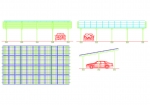tettoia supporto PV FV pannelli fotovoltaici impianto fotovoltaico da 12KW 4 posti auto