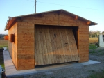 garage in legno 20mq con porta basculante in chiusura 